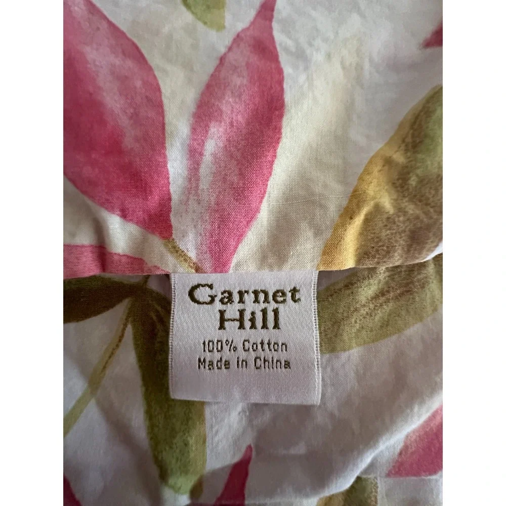 Garnet Hill Floral‎ Pillow Sham & Accent Pillow Cover Set Cottagecore Cotton